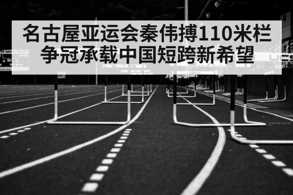 名古屋亚运会秦伟搏110米栏争冠承载中国短跨新希望